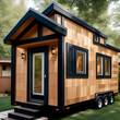 ADU or accessory dwelling unit also known as a tiny house. Concept Tiny House, Small Living, Compact Living, Sustainable Housing, Modern Minimalism