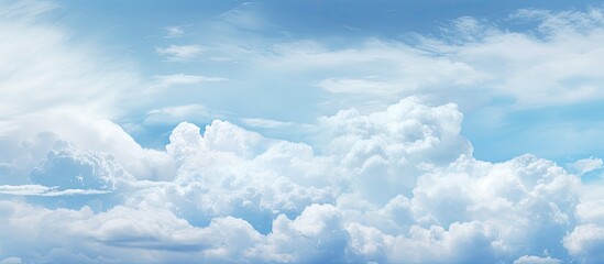 Before the rain a close up image of clouds in the sky offers a stunning view with plenty of copy space