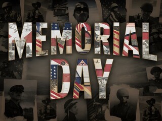 Memorial Day Remember and Honor: typography Banner, Poster, Social Media Post