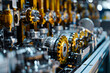 © ALEXSTUDIO - High-quality close-up of machinery in an industrial factory assembly line