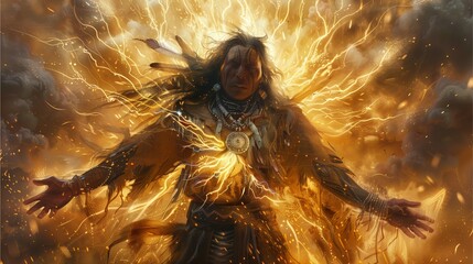 power over spirit of a white man from the red indian tribe who had magic and magical powers that wer