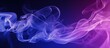 blue and purple gradient colored smoke on a dark background