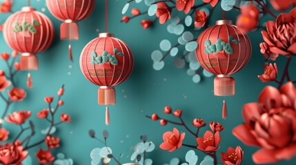 Wall Mural - Chinese New Year Design