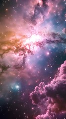 Amazing colorful galaxy in outer space