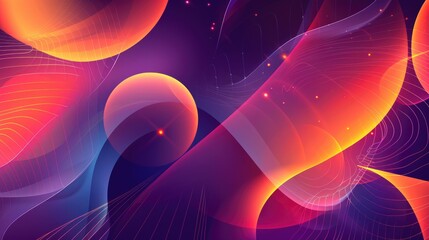 Wall Mural - futuristic background in abstract style