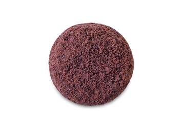 Wall Mural - Chocolate cake in the form of ball on a white isolated background