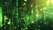 © Natawut - Dark background green technology graphic image glowing green lines
