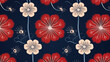 Chinese Floral Image, Pattern Style, For Wallpaper, Desktop Background, Smartphone Phone Case, Computer Screen, Cell Phone Screen, Smartphone Screen, 16:9 Format - PNG