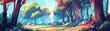 © Chano_1_na - Digitally a sprawling forest landscape with a wide-angle lens effect