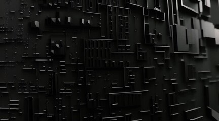Leinwandbilder - Random elements, numbers, text .PNG alpha. Looping HUD UI digital technological infographic elements. 2D seamless texture. User interface data display.