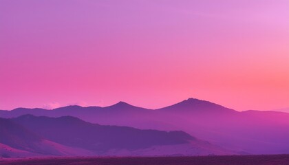 Wall Mural - Synthwave retro cyberpunk style landscape background banner or wallpaper. Bright neon pink and purple colors