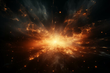 Wall Mural - the explosion of stars or supernovae in the distant universe.