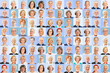 Portrait Collage von Menschen im Alter im Beruf und privat