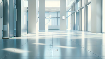 Aufkleber - modern empty office interior : Generative AI
