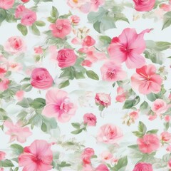  beautiful floral flower seamless pattern background for premium product ai generated
