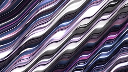 Wall Mural - colorful colors flowing on angle wave pattern. side sliding abstract modern backdrop animation