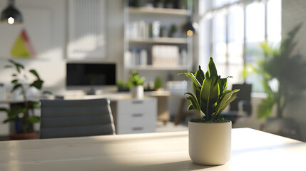 Leinwandbilder - A space where creativity flows Still life shot of a modern office space : Generative AI