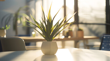 Leinwandbilder - A space where creativity flows Still life shot of a modern office space : Generative AI