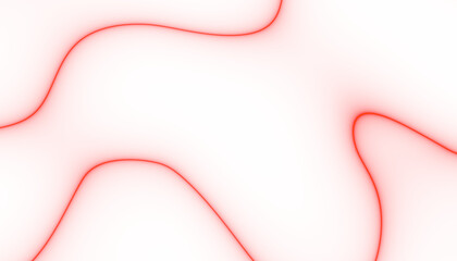 Poster - Wave red lines background. Flowing curved smoke lines. Template for banner, flyer, brochure, presentation. Png overlay illustration.