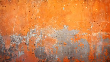 Aufkleber - Close up texture of orange concrete wall or grunge wall texture use for web design and wallpaper background : Generative AI