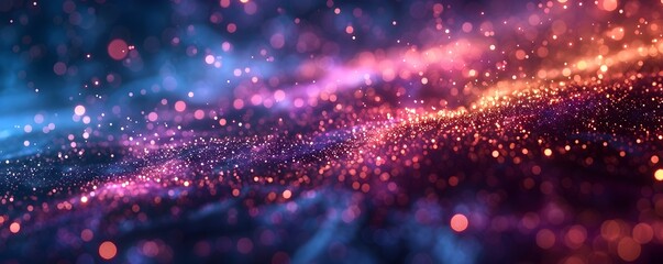 Wall Mural - Interstellar Neon Galaxy A Captivating Cosmic Backdrop for Astronomical and Space Themed Products