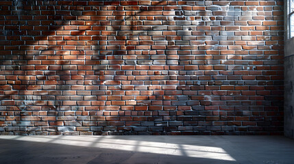 Fototapete - brick wall room : Generative AI