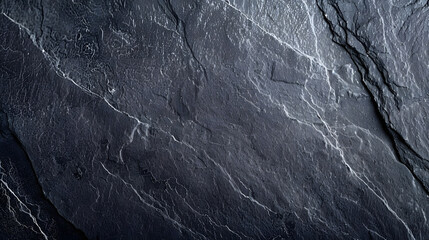 Aufkleber - Dark grey black slate background or texture : Generative AI