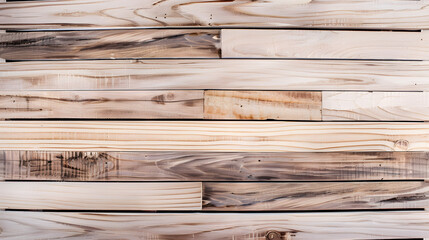 Aufkleber - Wood wall background or texture Natural pattern wood background : Generative AI