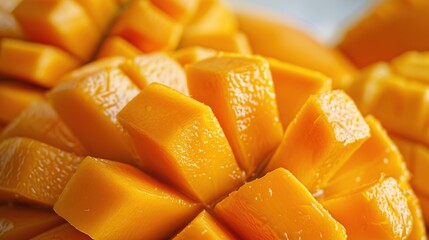 Preserved mango, Thai snack, tropical, sweet. Generative Ai