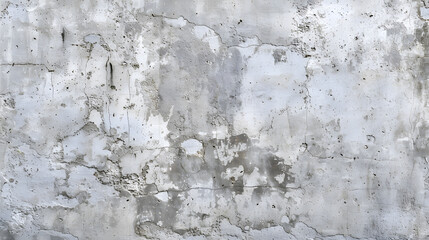 Poster - Old gray concrete wall texture panoramic background : Generative AI