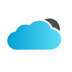 Wall Mural - cloud icon