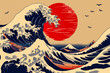 © Mayava - Background of japanese style wave pattern texture