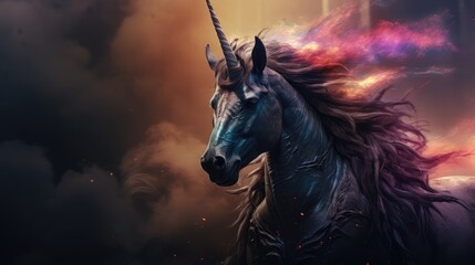 Wall Mural - horse in the sky