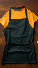 Wall Mural - Ultra-Realistic True-to-Life Blank Cooking Apron Mockup Design