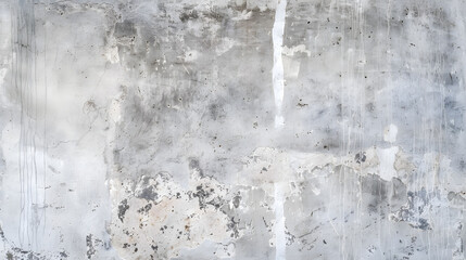 Poster - Old gray concrete wall texture panoramic background : Generative AI