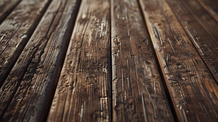 Aufkleber - Old wooden background Retro wood planks texture : Generative AI