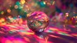 fantasy glass ball that refracts light into a mesmerizing display of colors. Generative Ai