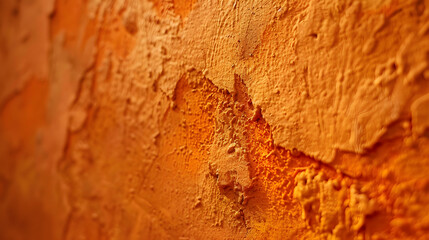Aufkleber - Close up texture of orange concrete wall or grunge wall texture use for web design and wallpaper background : Generative AI
