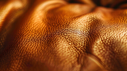 Leinwandbilder - Texture of a leather closeup : Generative AI