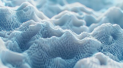 Porous structure. Organic material. Macrostructural design. Plastic lattice structure. Illustration for banner, poster, cover, brochure or presentation.