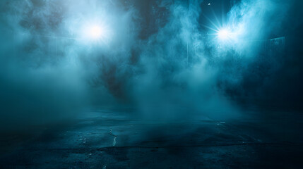 Poster - Dark street asphalt abstract dark background empty dark scene neon light spotlights The concrete floor and studio room with smoke float up the interior texture for display products Nig : Generative AI