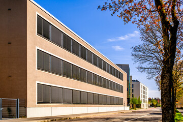 Canvas Print - typical windows of an office building