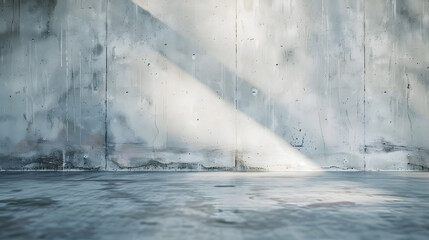 Fototapete - Concrete wall background texture with copy space : Generative AI