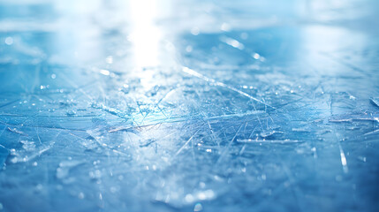 Poster - Ice texture on a skating rink : Generative AI
