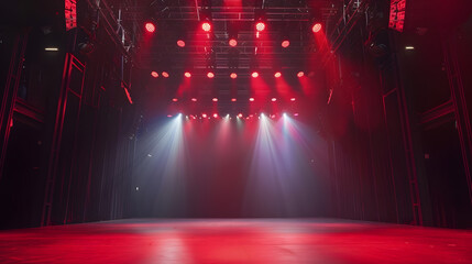 Poster - empty theater stage : Generative AI