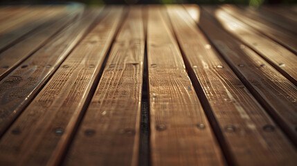 Aufkleber - Natural vintage outdoor wood made from oak or rosewood use for background : Generative AI