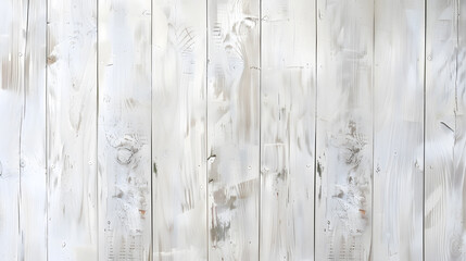 Aufkleber - Vintage white painted wood texture as background : Generative AI