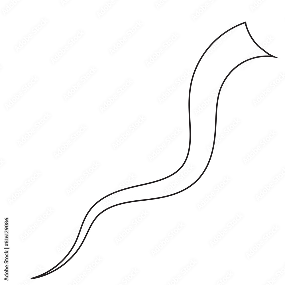 Swoosh vector. Hand drawn swoosh elements, and swoop underline ...