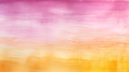 Canvas Print - A gentle gradient between pastel pink and golden yellow watercolor, subtle and tranquil