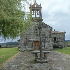 Wall Mural - Iglesia de Santa Baia de Tines en Vimianzo, Galicia